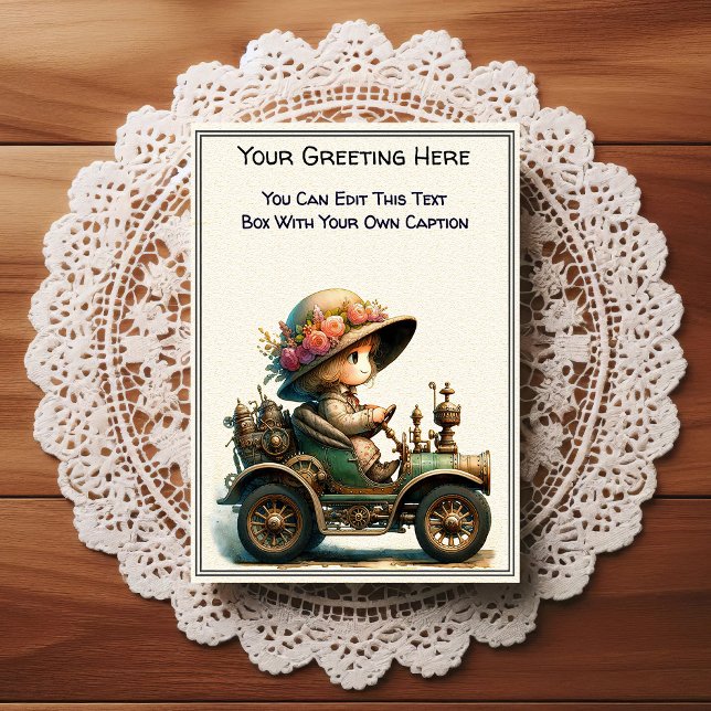 Carte Postale Whimsical Everyday Sentiment Steampunk Art   (Créateur téléchargé)