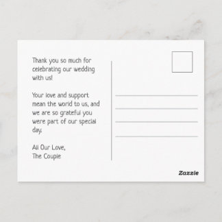 Carte Postale Whimsical Floral Watercolor Wedding