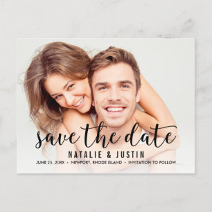 Carte Postale Whimsy Photo Enregistrer la date de l'annonce