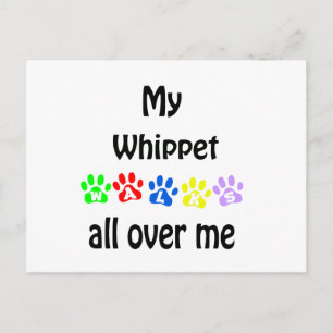 Carte Postale Whippet Walks Design