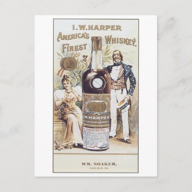 Carte Postale Whiskey Harper Americas Finest (Devant)