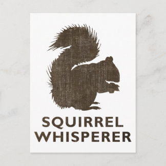 Carte Postale Whisperer d'écureuil vintage