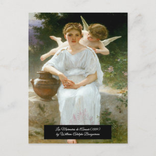 Carte Postale Whisperings of Love de Bouguereau