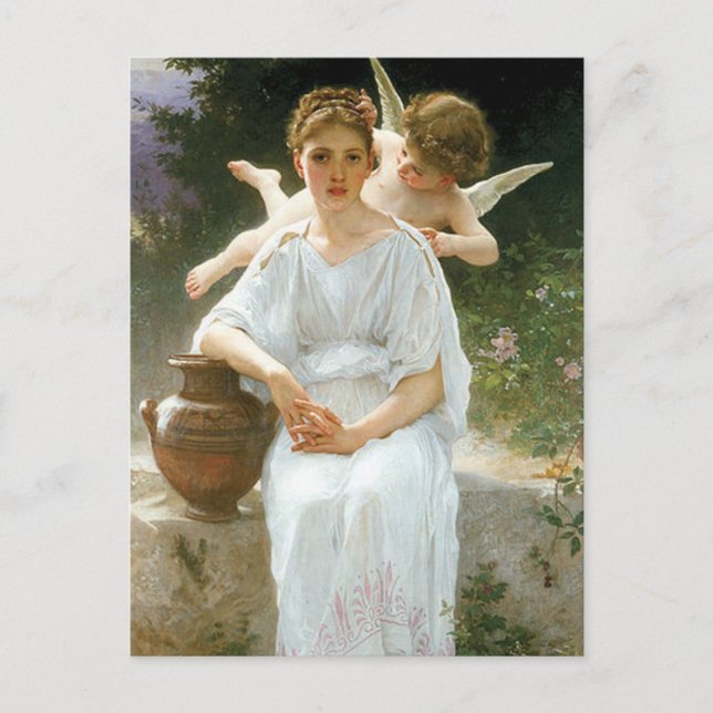 Carte Postale "Whisperings of Love" de Bouguereau (Devant)