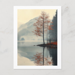 Carte Postale Whispers of Autumn Reflection