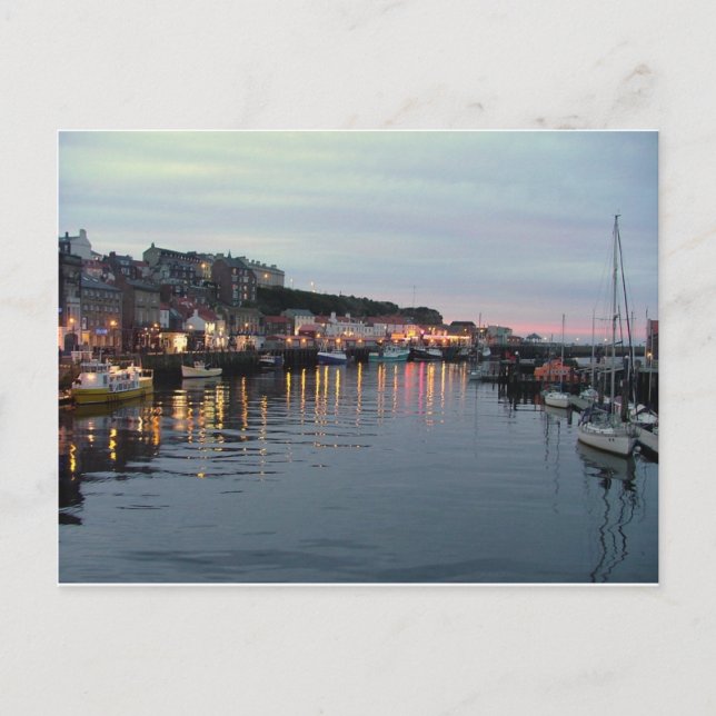 Carte Postale Whitby au crépuscule (Devant)