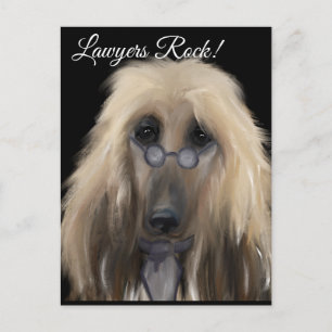 Carte Postale White Afghan Hound