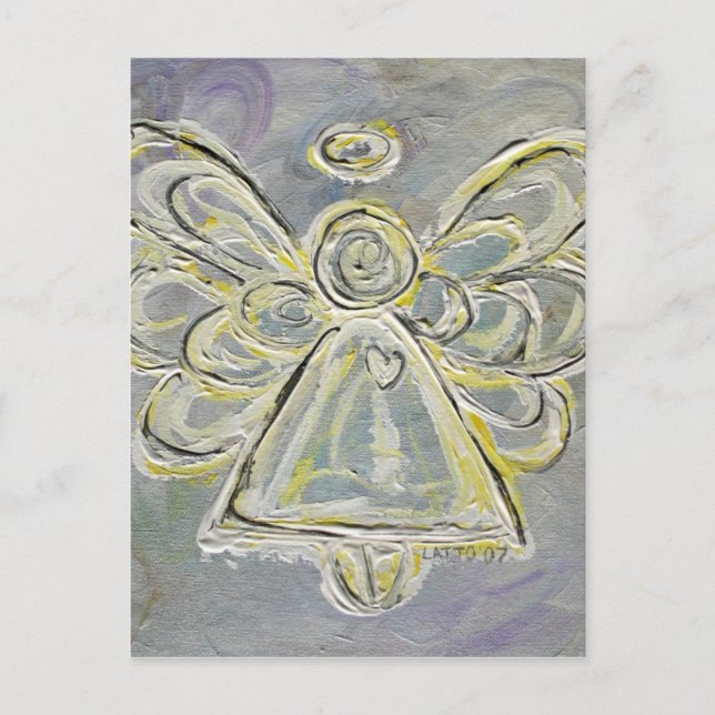 Carte postale White and Silver Guardian Light Ange (Devant)