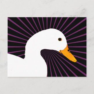 Carte Postale White Duck Pop Art