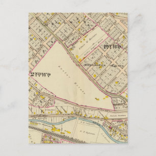 Carte Postale White Plaines wards 1-2, New York