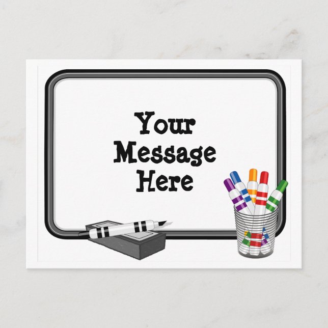 Carte postale Whiteboard (Devant)