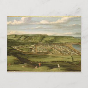 Carte Postale Whitehaven, Cumbria, Showing Flatt Hall, c.1730-35