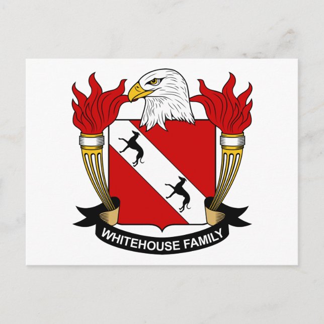 Carte Postale Whitehouse Family Crest (Devant)