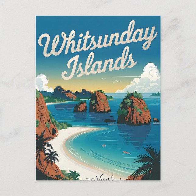 Carte Postale Whitsunday Island Australie Vintage (Devant)