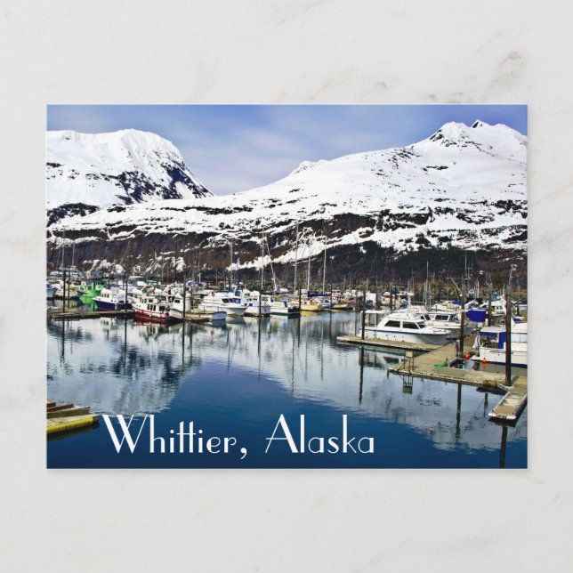 Carte Postale Whittier, Alaska, États-Unis (Devant)