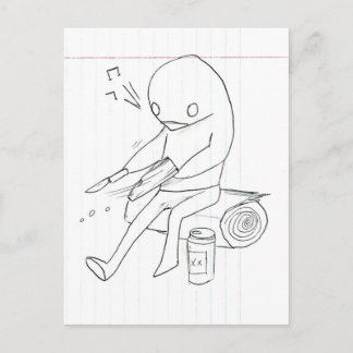 Carte Postale whittlin', whistlin' et buvez de la bière