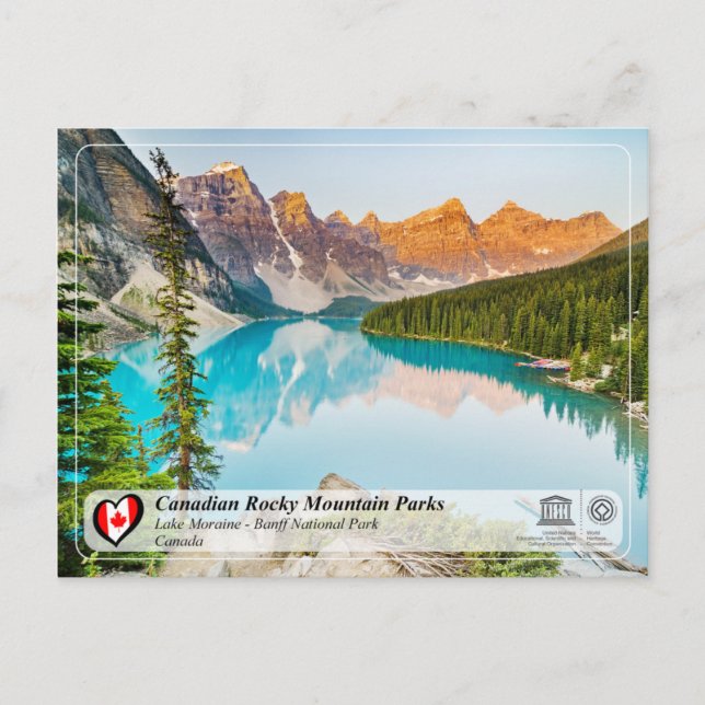 Carte Postale WHS UNESCO - Parc national Banff (Devant)