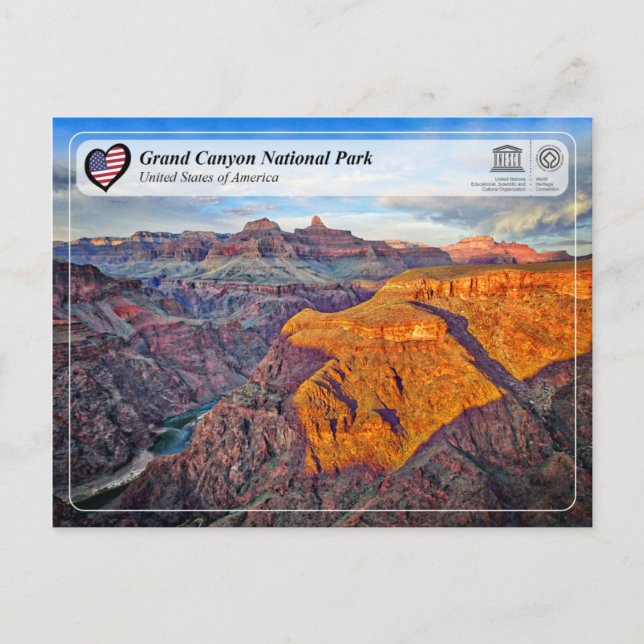 Carte Postale WHS UNESCO - Parc national du Grand Canyon (Devant)