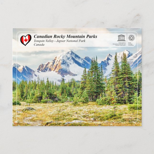 Carte Postale WHS UNESCO - Parc national du Jasper (Devant)