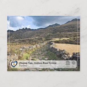 Carte Postale WHS UNESCO - Qhapaq Ñan, Réseau routier andin