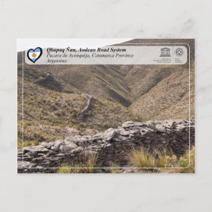 Carte Postale WHS UNESCO - Qhapaq Ñan, Réseau routier andin