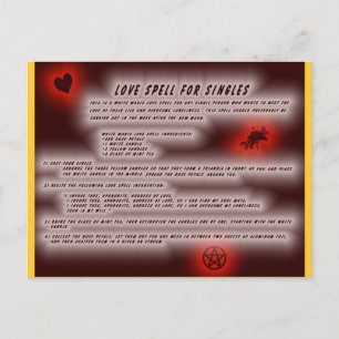 Carte Postale Wiccan Love Spell