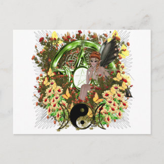 Carte Postale Wiccan Pagan Pentacle Triple Moon Series 6