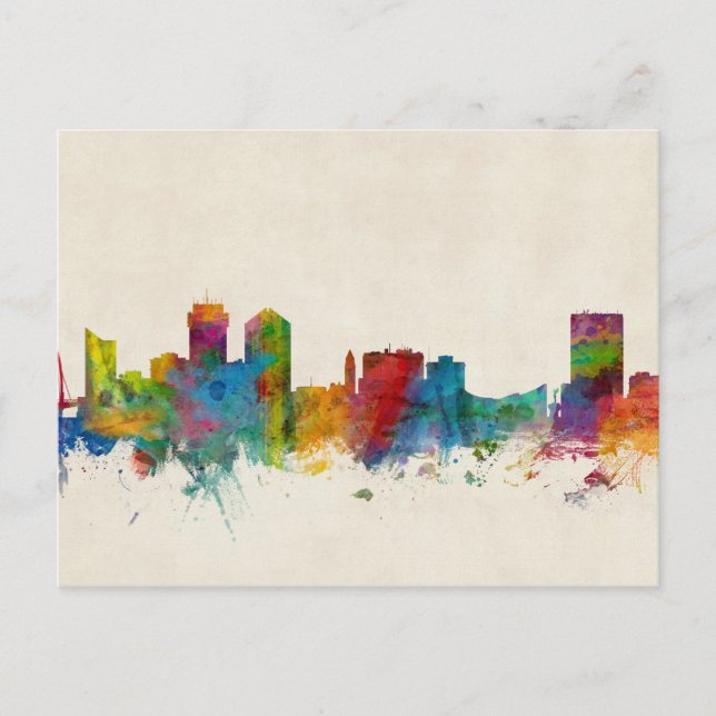 Carte Postale Wichita Kansas Skyline (Devant)