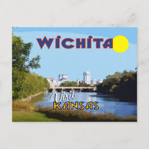 Carte Postale Wichita, Visite du Kansas