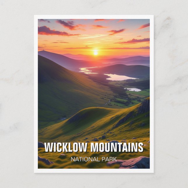 Carte Postale Wicklow Mountains National Park Irlande Travel (Devant)