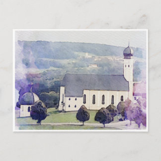 Carte postale Wieskirche, Bavière
