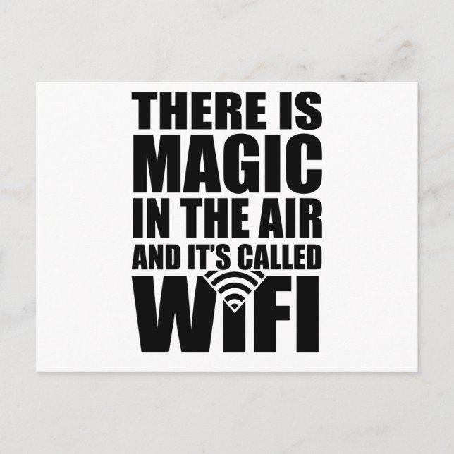 Carte Postale Wifi magique (Devant)