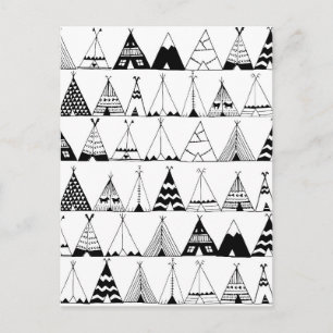 Carte Postale Wigwam inspiré