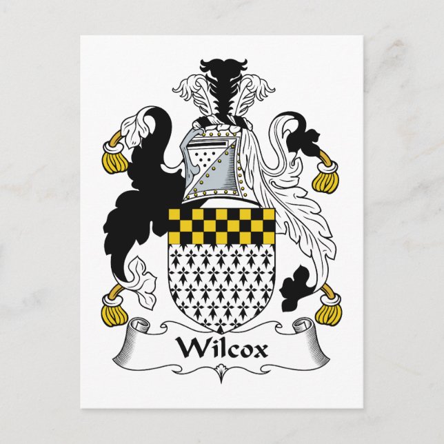 Carte Postale Wilcox Family Crest (Devant)