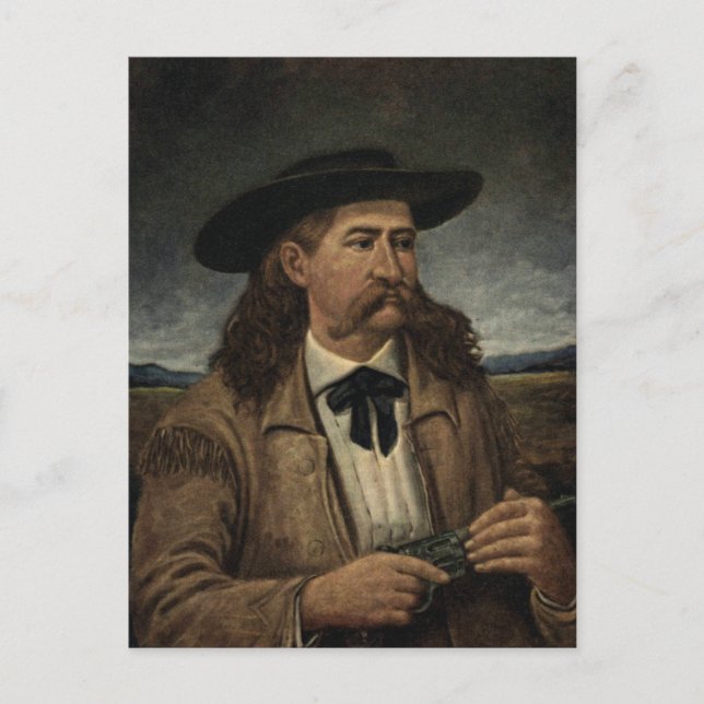 Carte Postale Wild Bill Hickok Peinture (Devant)