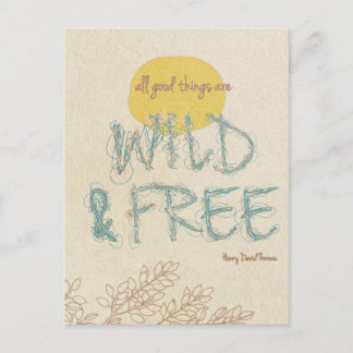 Carte Postale Wild & Free