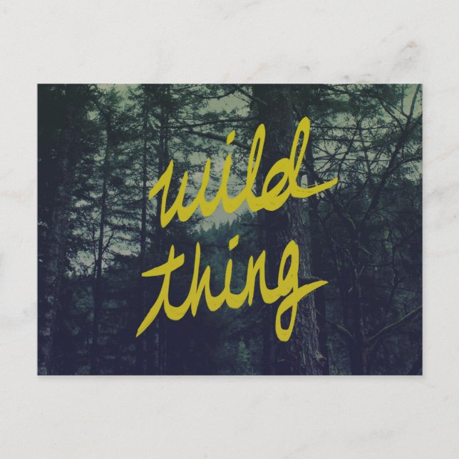 Carte Postale Wild Thing (Devant)