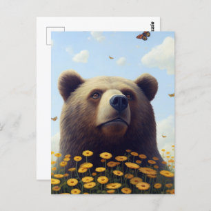 Carte Postale Wilderness Whimsical : La Danse Dreamy de l'ours a