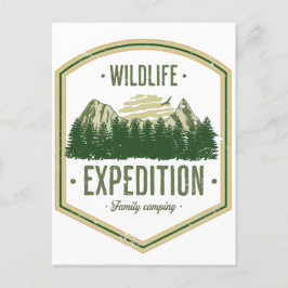 Carte Postale WildLife Expédition Extérieur Vacances été Famille
