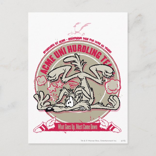 Carte Postale WILE E. COYOTE™ ACME Uni Hurdling Team (Devant)