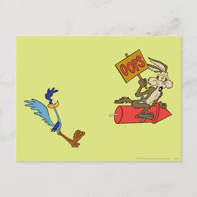 Carte Postale WILE E. COYOTE™ et ROAD RUNNER™ (Devant)