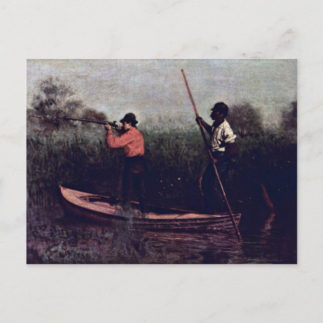 Carte Postale Will Schuster Et Blackman En Train De Tirer (Devant)