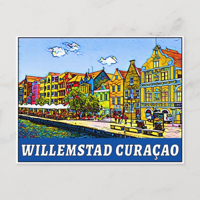 Carte Postale Willemstad Curaçao mer des Caraïbes Curaçao (Devant)