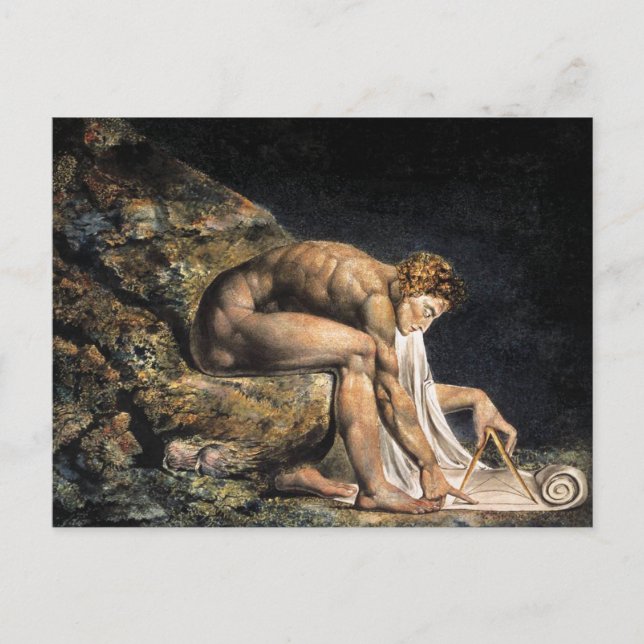 Carte postale William Blake Isaac Newton (Devant)