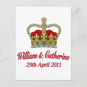 Carte Postale William & Catherine 29 avril 2011