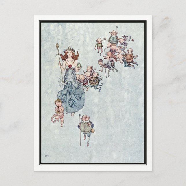 Carte Postale William Heath Robinson - Le rêve d'une nuit d'été (Devant)