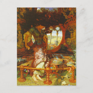 Carte Postale William Holman Hunt La Dame de Shalott