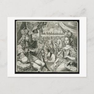 Carte Postale William III (1650-1702) et Mary II (1662-1694) Kin