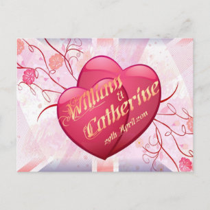 Carte Postale William & Kate Royal Mariage Objets de collection 