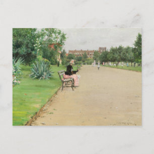 Carte Postale William Merritt Chase - Un parc municipal
